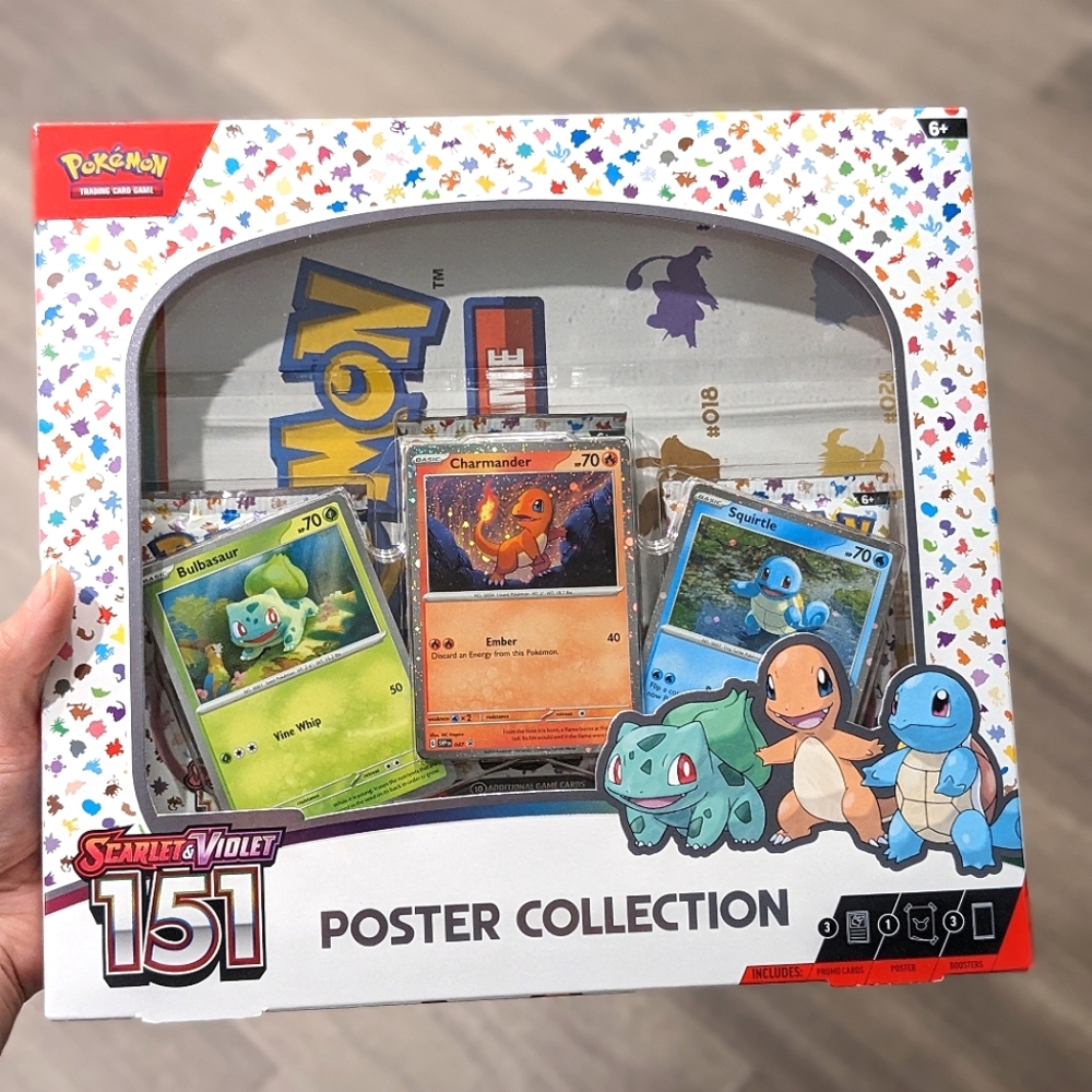 NEW Pokemon 151 Poster Collection, 3x booster packs and poster, Pokemon Cards